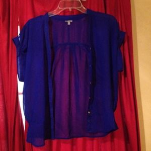Royal blue dress shirt
