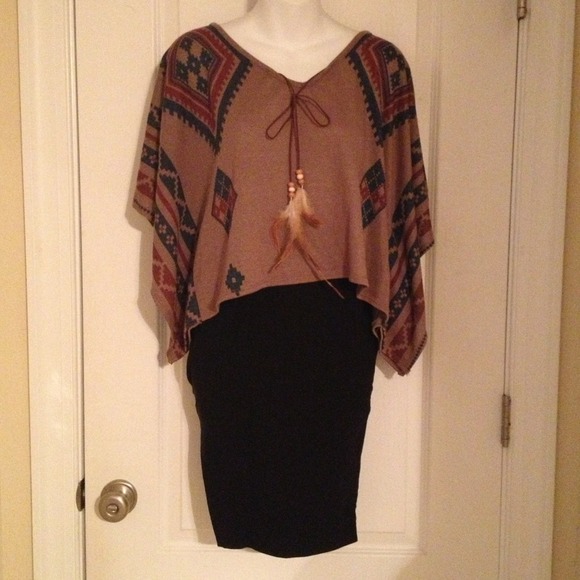 Aztec Style Batwing Shirt