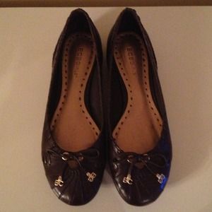 BCBGirls Brown Leather Ballet Flats