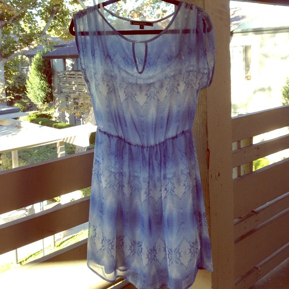 SOLD  - Blue and White ombré dress