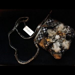 Hananel Feather Collection Handbag