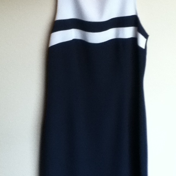 Lined black & White Sheath Dress