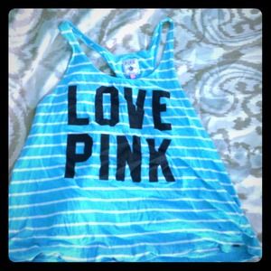 Light blue " PINK" shirt