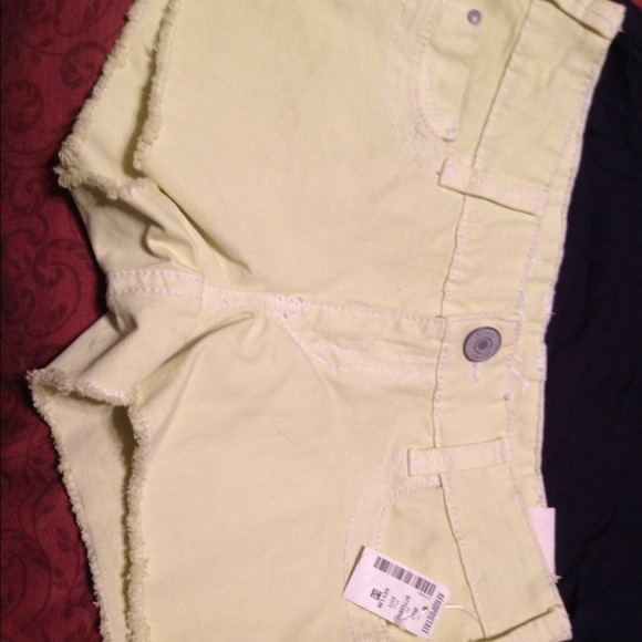 bright colored shorts never worn with tags