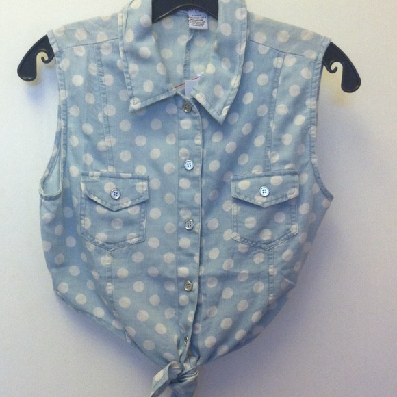 Polka dot crop top