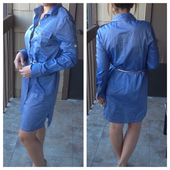 🚫SOLD🚫Tory Burch Chambray Dress - Picture 2 of 3