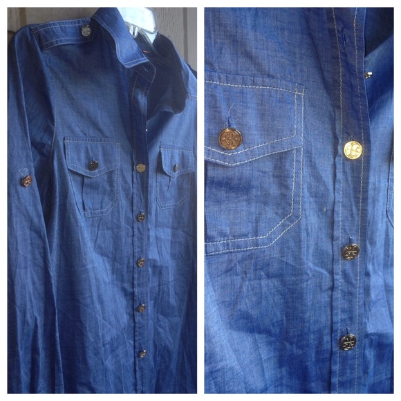 🚫SOLD🚫Tory Burch Chambray Dress - Picture 3 of 3