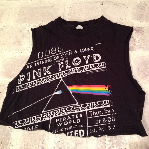Vintage Pink Floyd Crop T