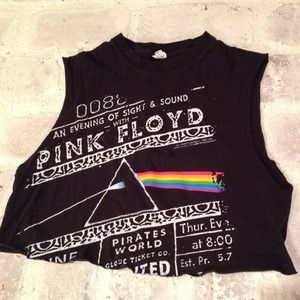 Vintage Pink Floyd Crop T