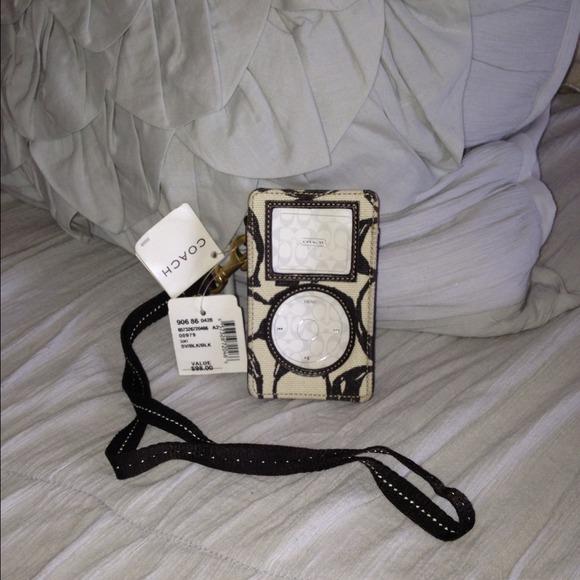 NWT Coach IPod case with strap.