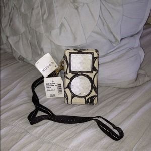 NWT Coach IPod case with strap.