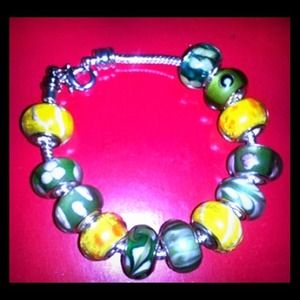 Pandora like charm bracelet.