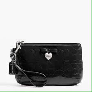Coach Embossed Medium Wristlet