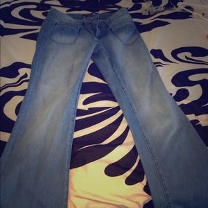 Blue flare style jeans! 12R British size!