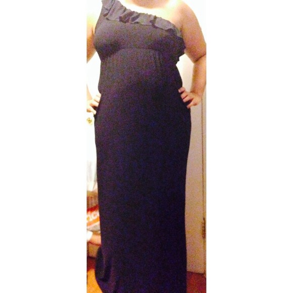 Navy blue long Dress - Picture 2 of 3
