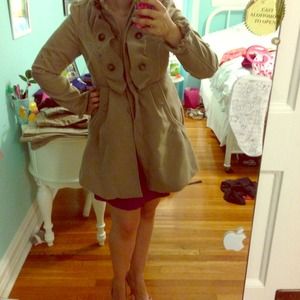 Vintage inspired ruffled coat