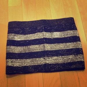REDUCED Black/silver striped skirt!!