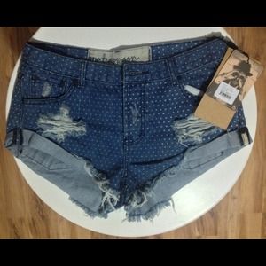 One Teaspoon Brandy Melville Polka Dot Shorts