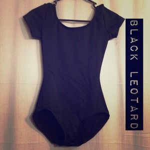Black dance leotard