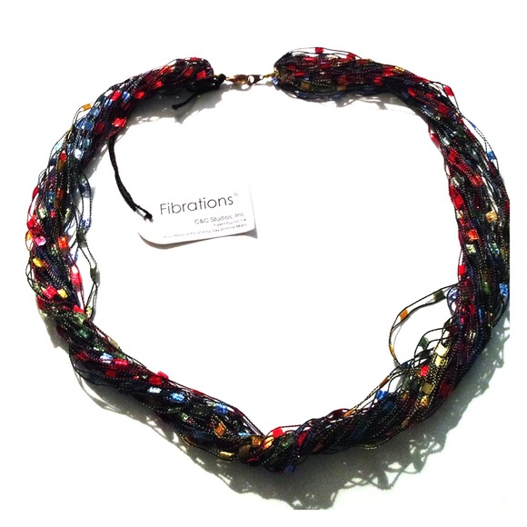 Silk threaded multicolored necklace/bracelet