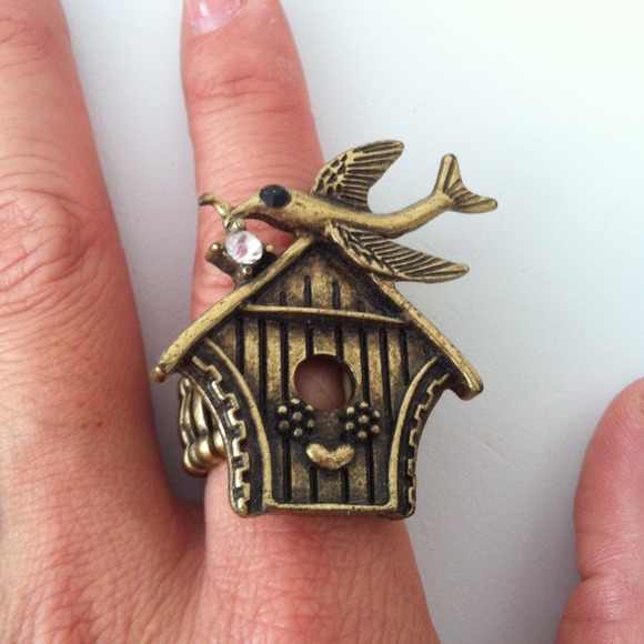 💢BUNDLED💢Birdhouse stretchy ring