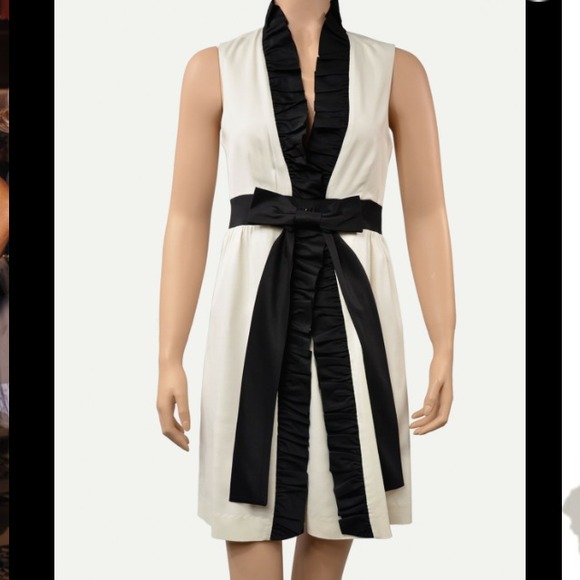 Alice and Olivia black and white dress