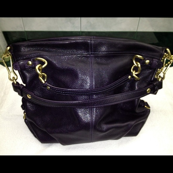 Authentic Rare Purple Coach Purse w/dust bag