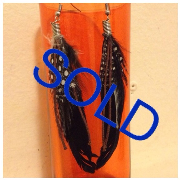 Feather earrings!!!