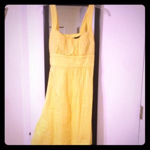 Yellow dress.
