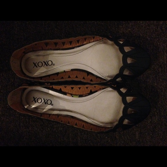 ❌SOLD ❌XOXO black flats