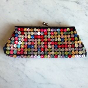 NEW Button Clutch with Metal Frame