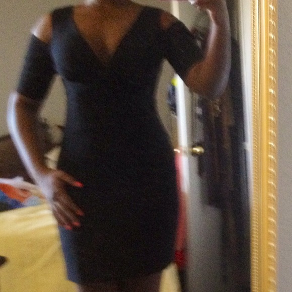 Black halo brand: black cutout dress