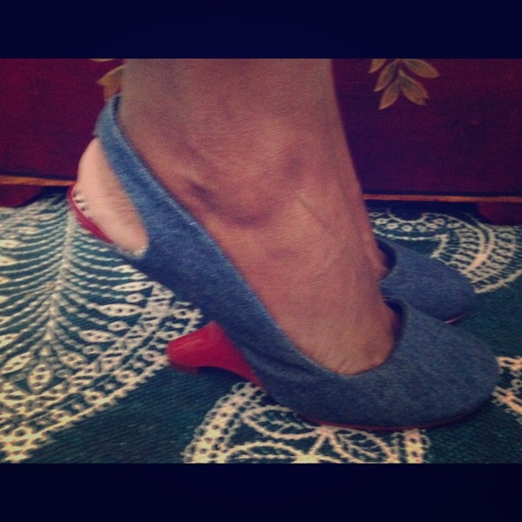 Denim wedge