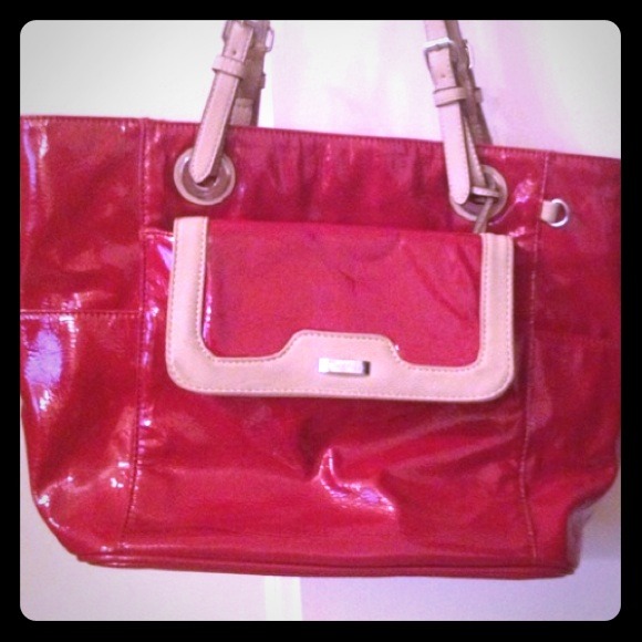 Grace Adele "Sarah" Red Patent Handbag
