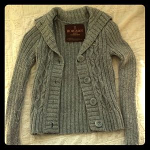 Hollister grey cardigan