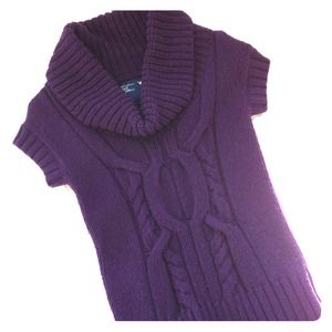 American Eagle Outfitters dark purple sweater