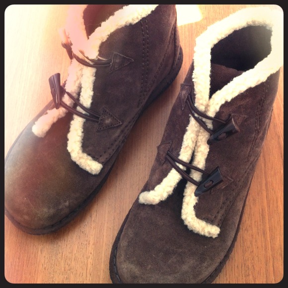 Dark brown boots