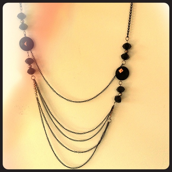 long black necklace