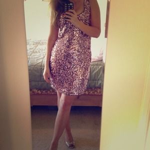 Banana Republic Monogram sequin dress