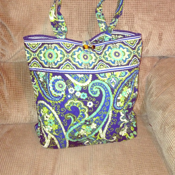 Vera bradley turquoise print tote 💚💙