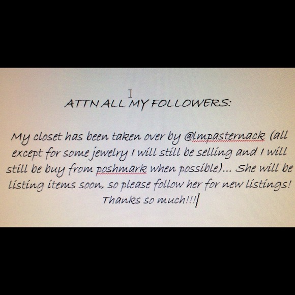 Please follow @lmpasternack