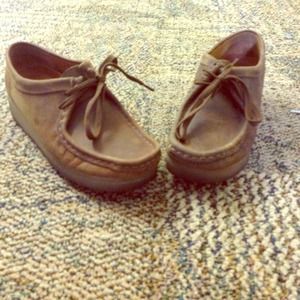 Clark's wallabees in bees wax!