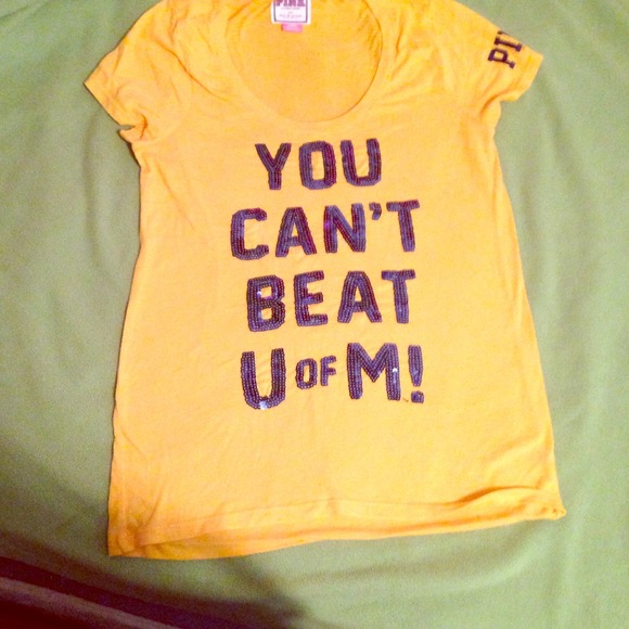 U of M Victorias Secret PINK Bling Tee