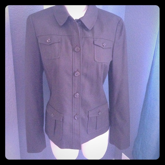 ❌Sold❌Chocolate brown Elie Tahari jacket