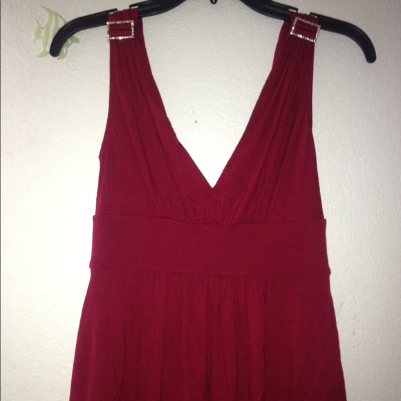 Express burgundy shirt