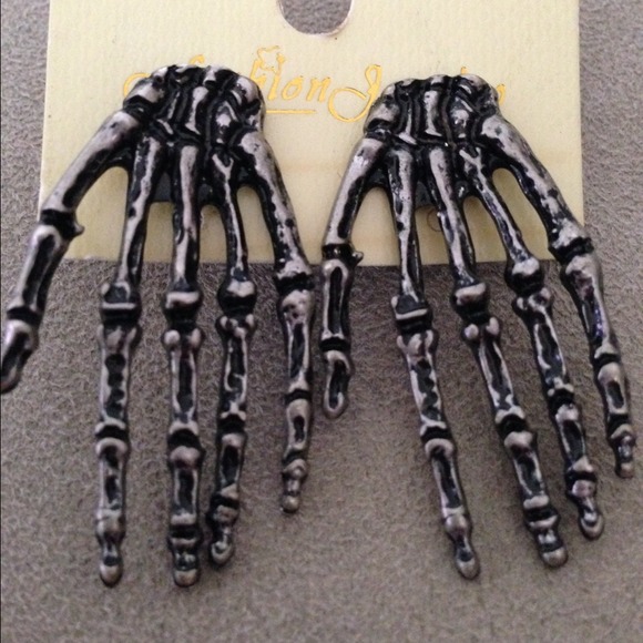 skeleton fashion earrings