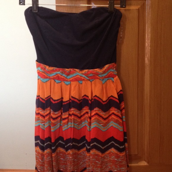 flowy tribal print dress