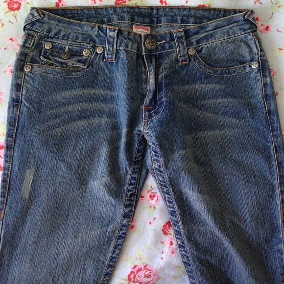 BUNDLE- 2 pairs True Religion jeans with artwork