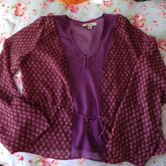 Free People long-sleeved pattern shirt
