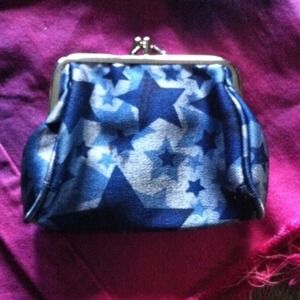 Blue star change purse